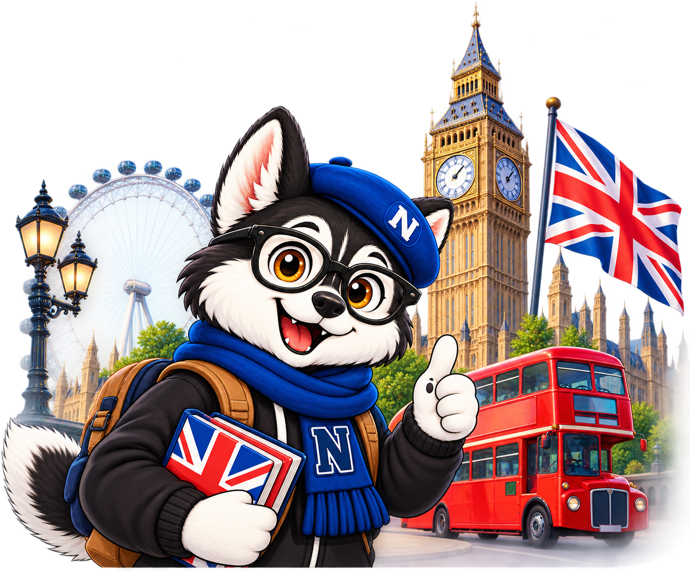 Naru explorando Londres, Inglaterra